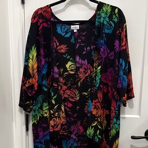 Floral Multicolor Women's Kimono